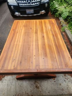 Heavy Duty Butcher Block Trestle Table