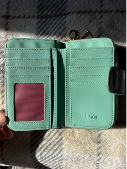 Teal Christian Dior wallet
