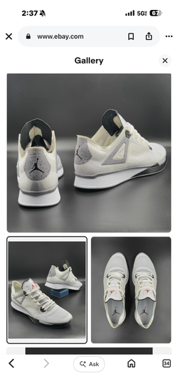 Jordan 89 Racer White Cement Men’s 10