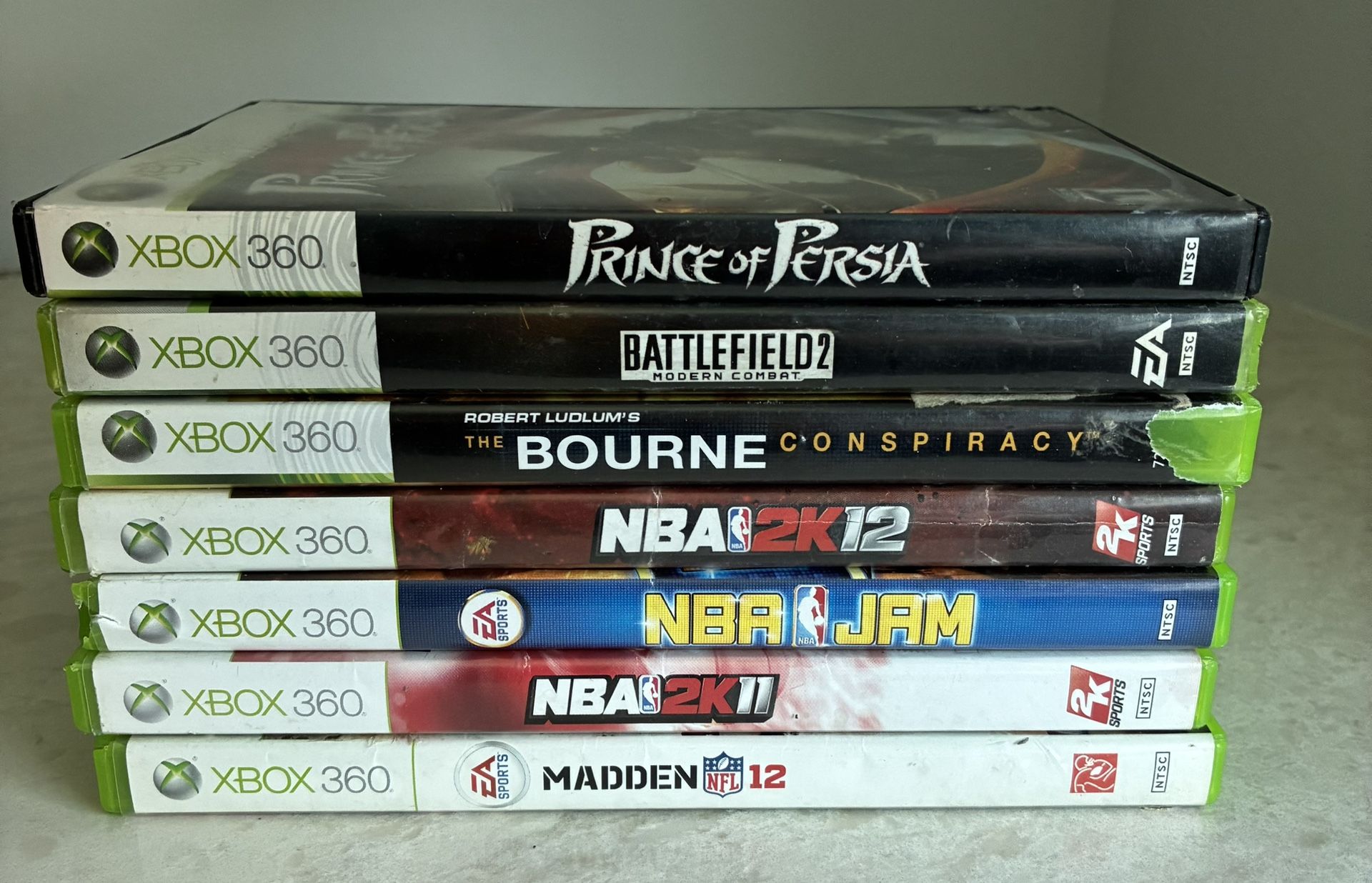 7 Xbox 360 Games: NBA Jam, Madden 12, Battlefield 2, Etc