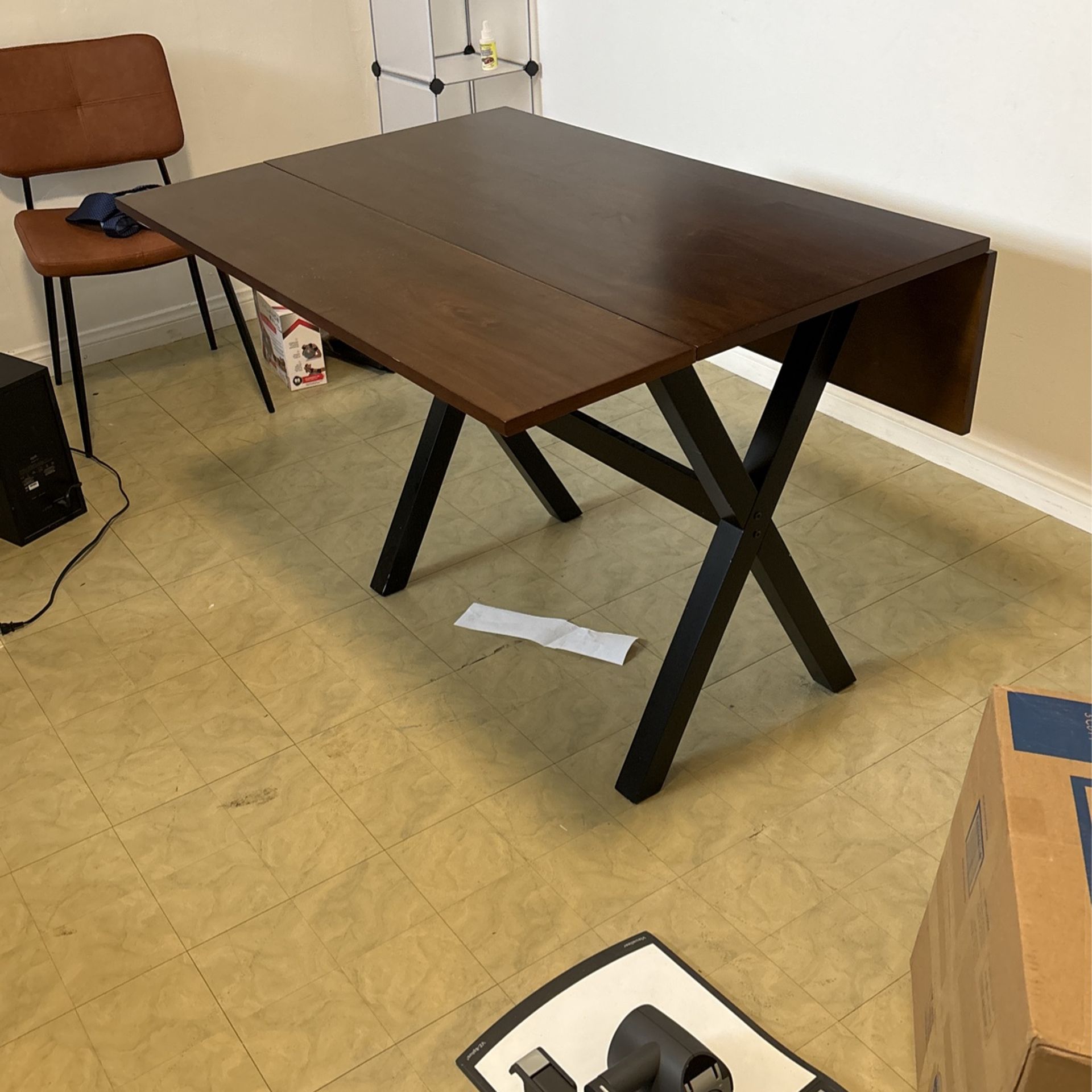 Table With Folding Leafs