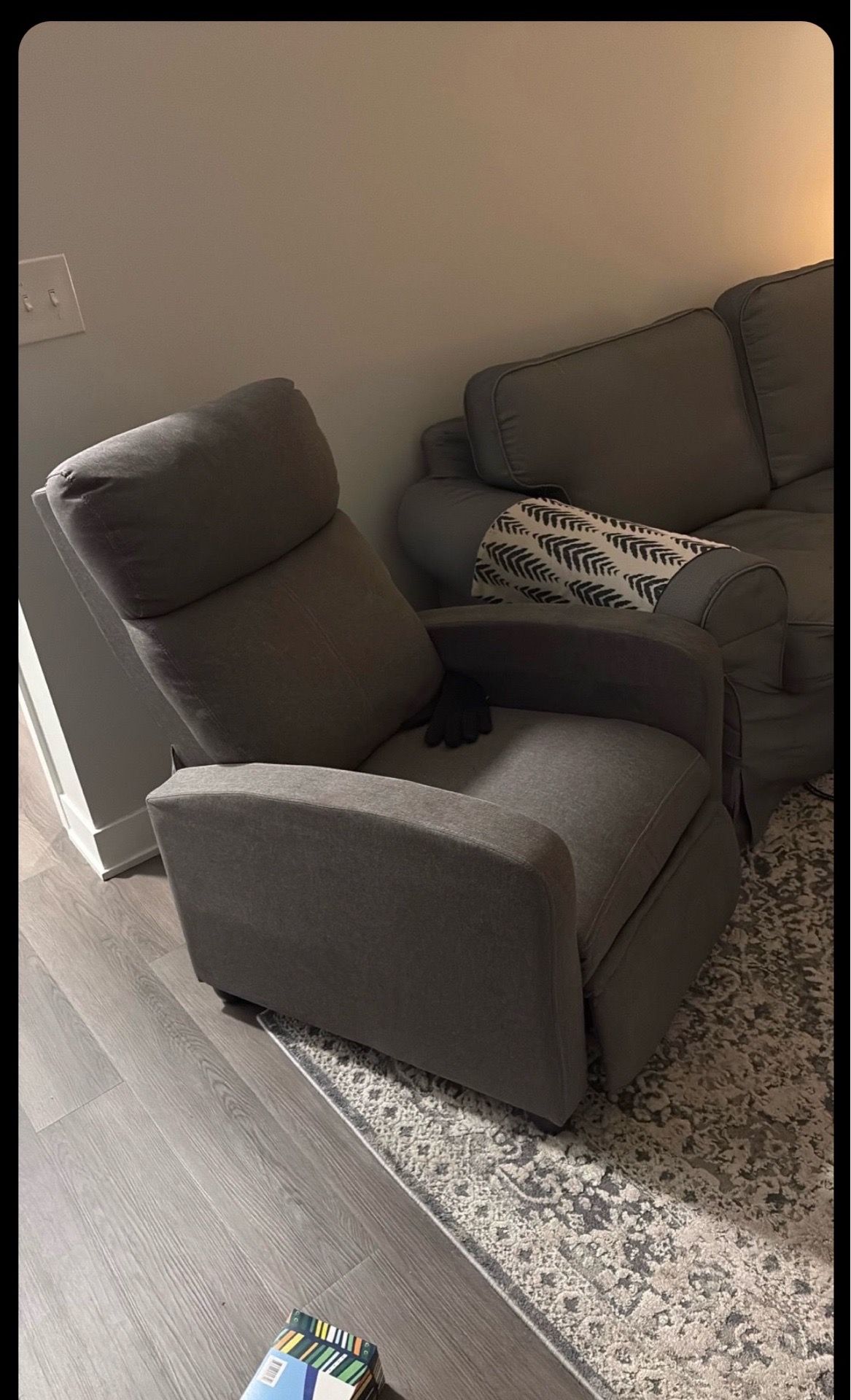 Gray Home Theater Recliner
