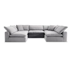 Dream Shell 183'' 5 Piece Modular Sectional with 3 Armless Chairs, 2 Corners