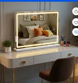 LED Vanity Mirror with Lights 32x22 Touch Control Makeup Mirror. White