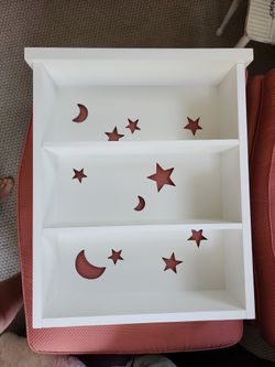 Stars And moon wall shelf. 3 Shelves