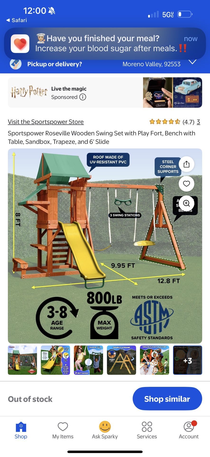 Swing Sets And Trampolines. 