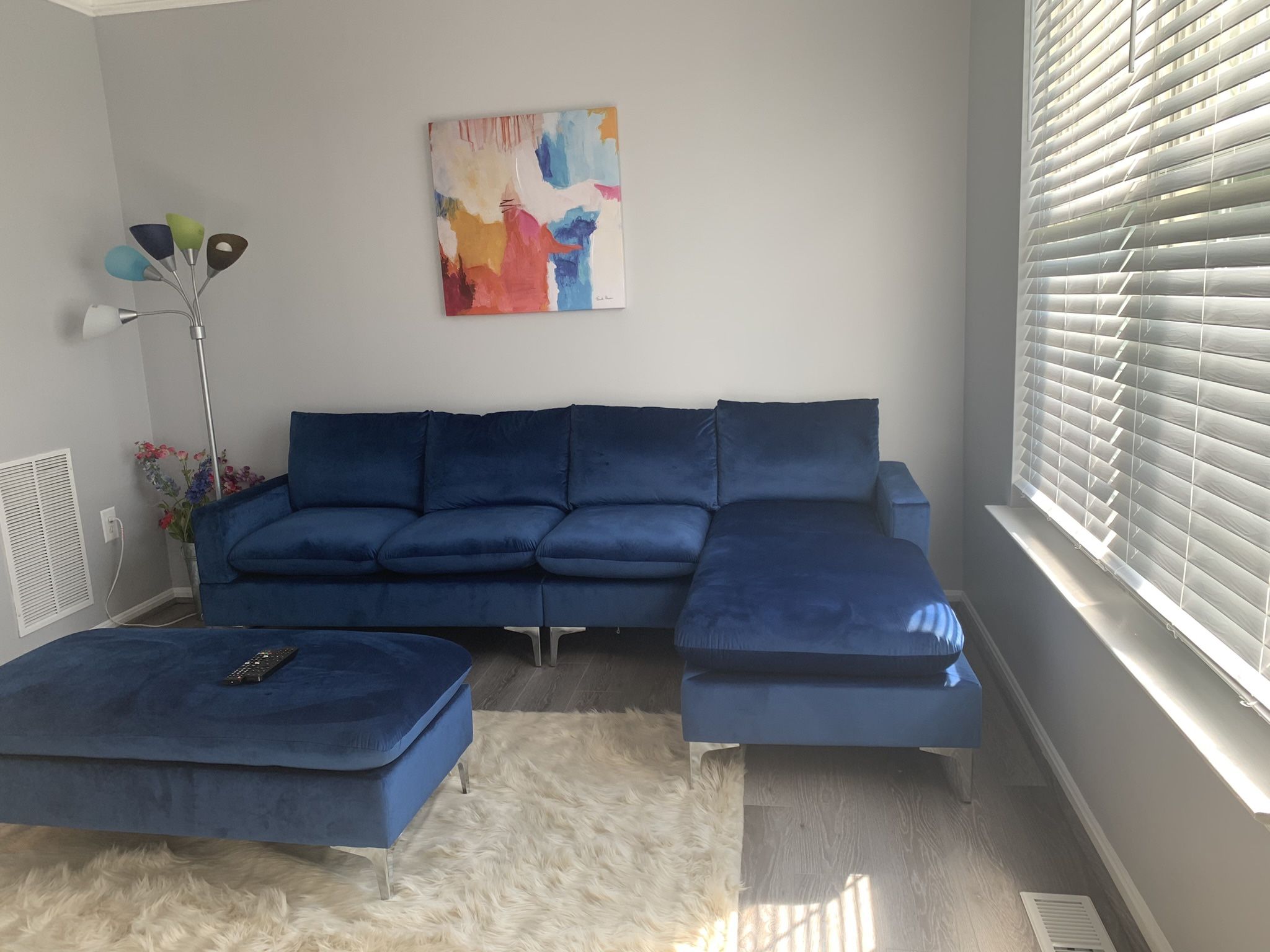 Like NEW Electric Blue Sofa