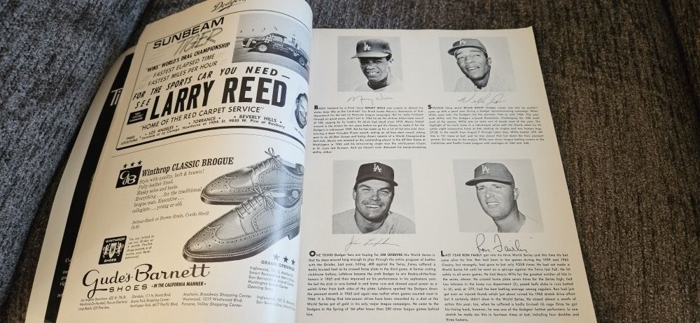 Dodgers 1966 World Series Program