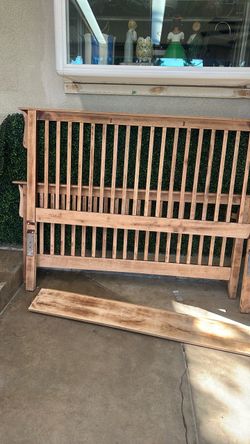 Queen size bed and mattress