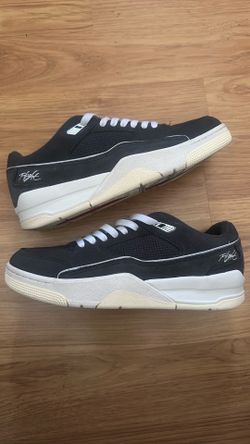 Jordan Flight Court Anthracite White Sail (w/ box)