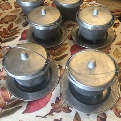Cast Iron Chowder Bowls With Lids