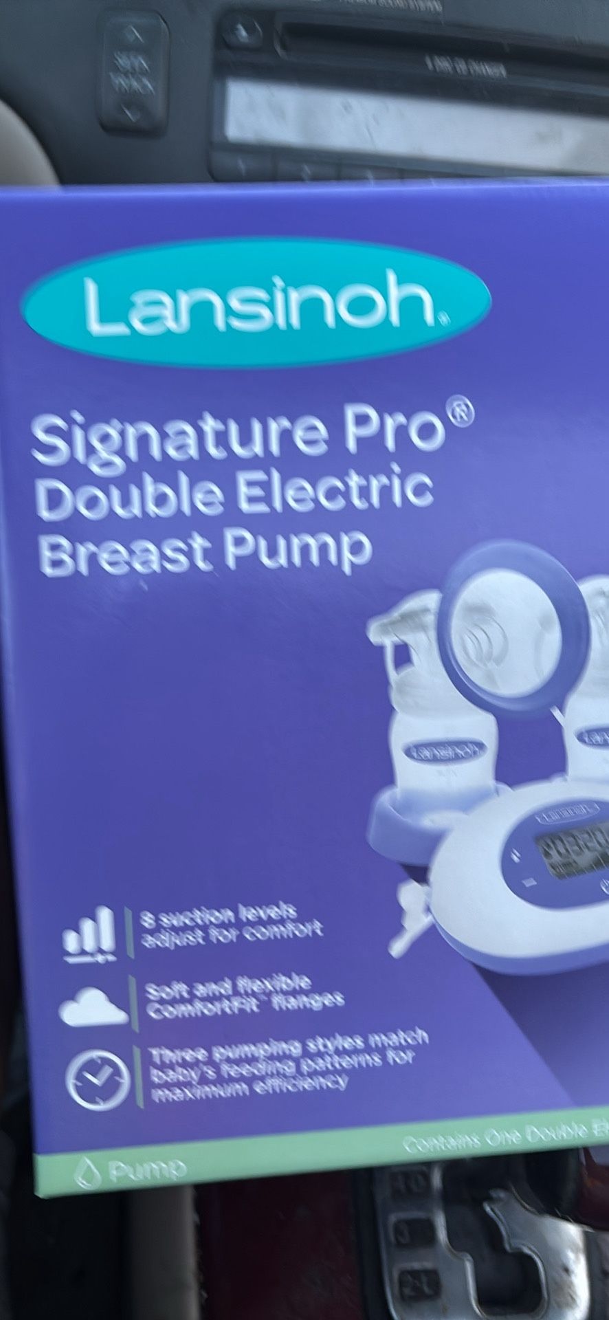 Lansinoh Double Breast Pump W/ 4 Motif Storage Bags 