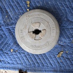 Single 15lb Standard 1inch Weight Plate-