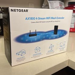 Netgear WiFi Extender (AX1800 4-stream mesh extender)