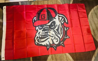 Georgia Bulldogs UGA Flag Red