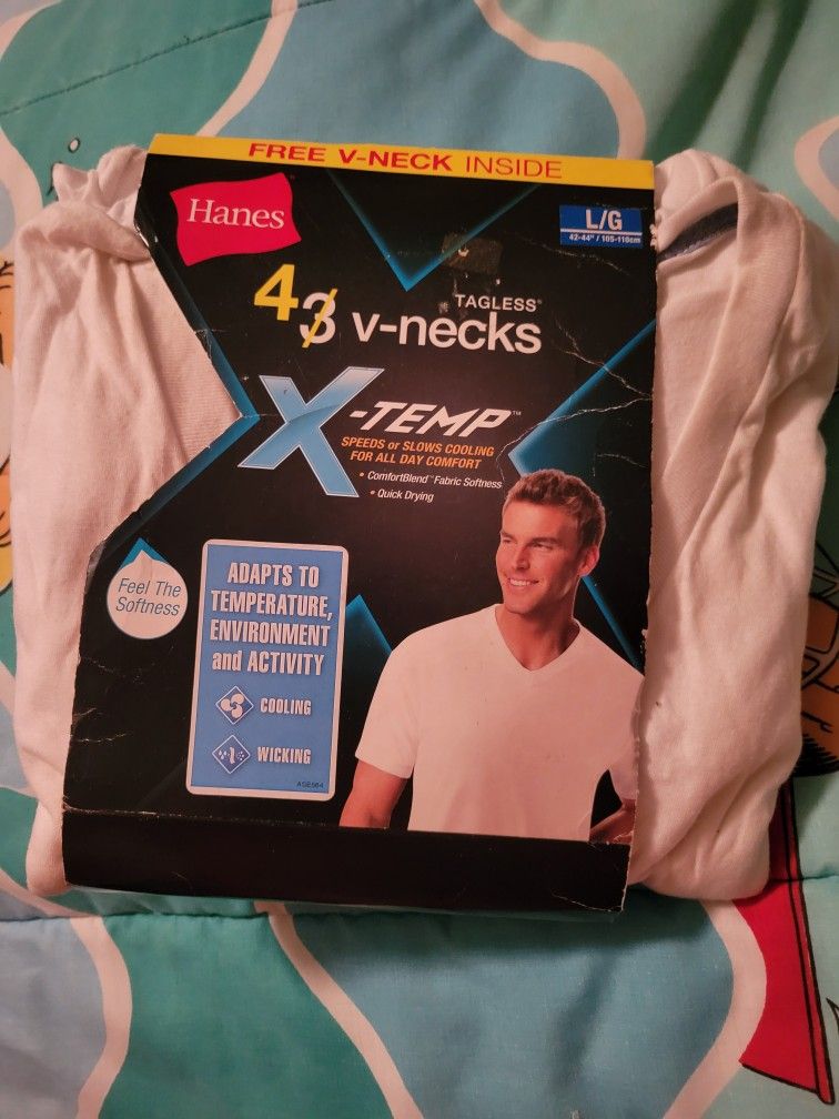 Hanes V-Neck X-Temp T-Shirts