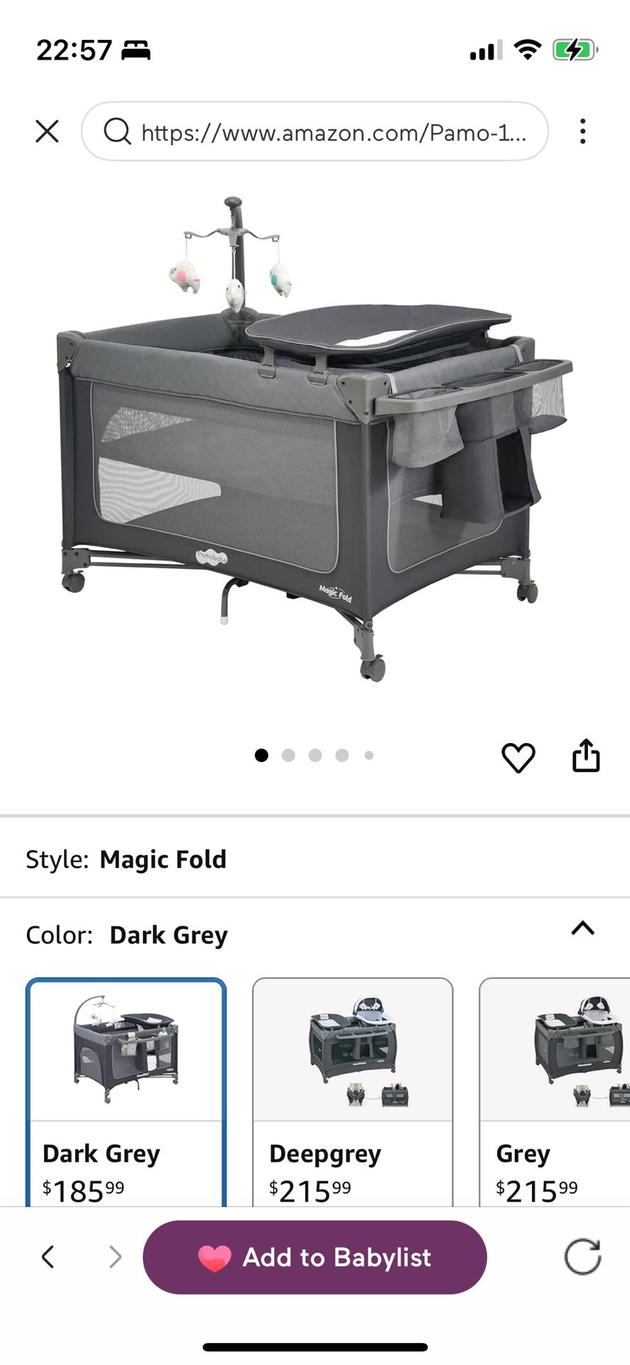 Pamo Baby Playpen Magic Fold Basic