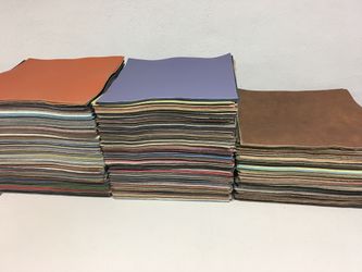 Leathers 12”x 12” Mixed Colors