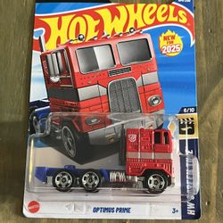 2025 Hot Wheels Screen Time Optimus Prime 