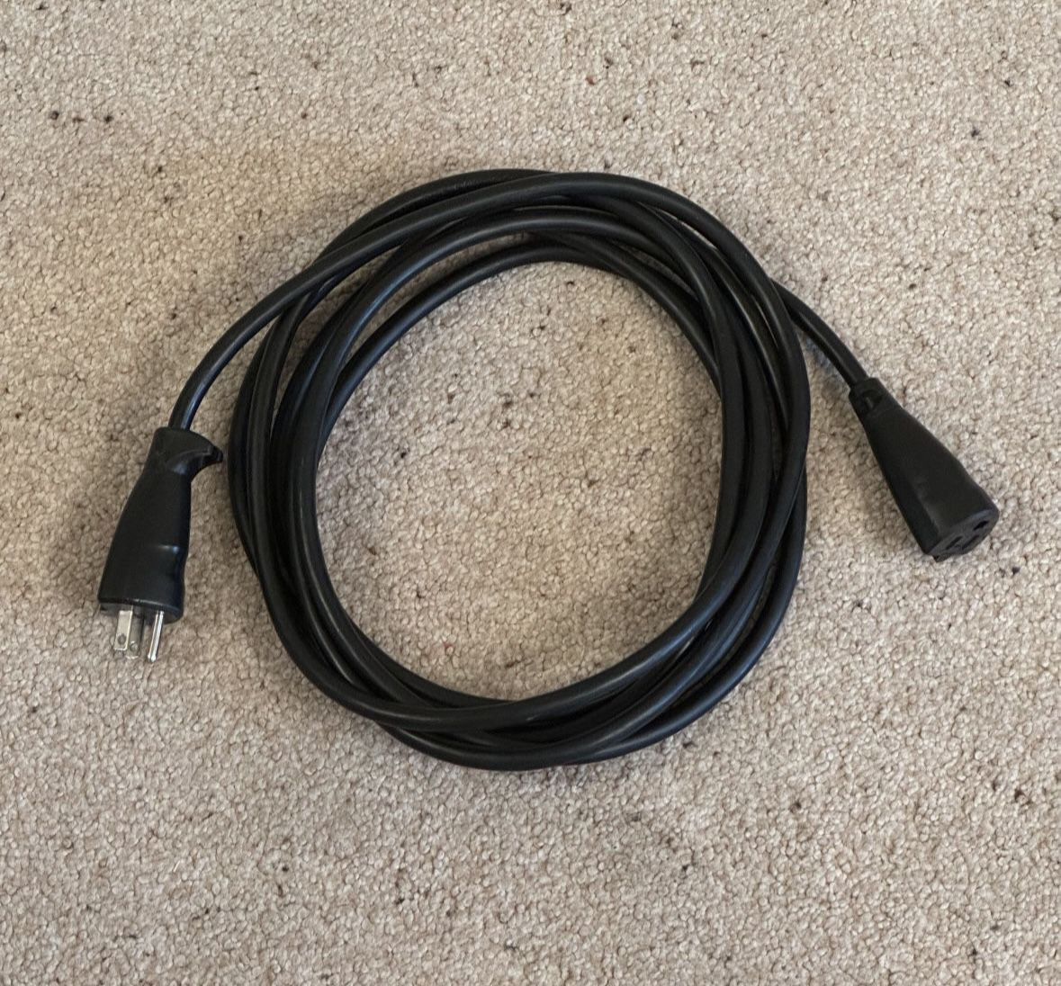 15 Ft Stanley Heavy Duty Black Extension Cord 