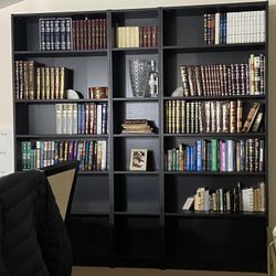 Black Ikea Book Shelves