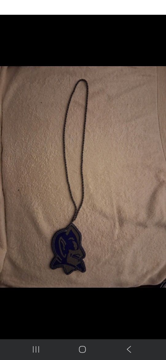 Size 15/0 Beaded Blue Duke Devil With Necklace