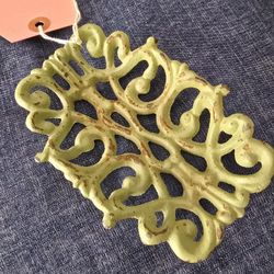 New! Cast Iron Filigree Soap Dish 