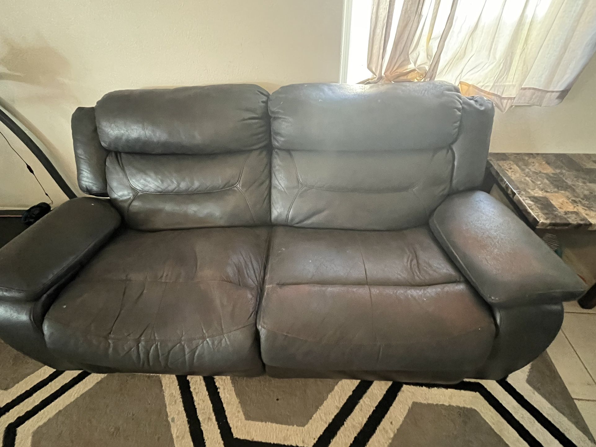 Free Sofa and Love Seat With Coffee Table And 2 End Tables 