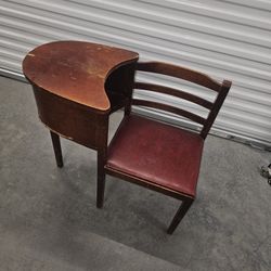 Antique Telephone Table "Gossip Chair"