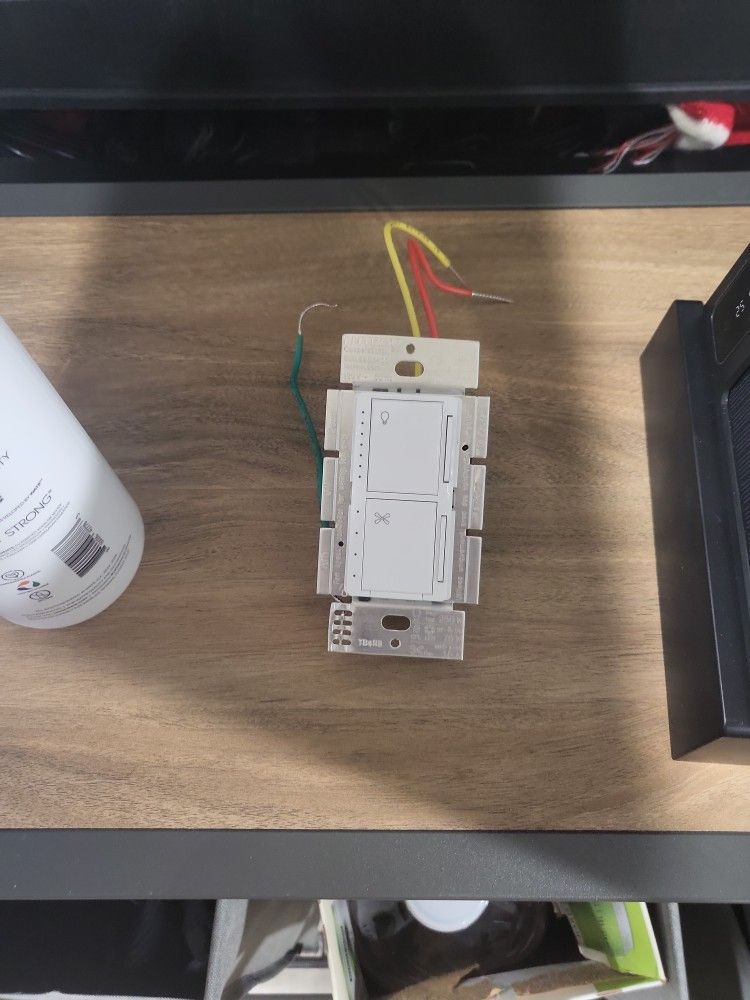 Lutron Maestro fan control and light dimmer