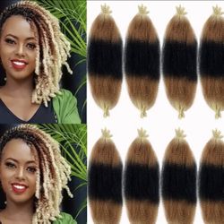 Afro kinkys bulk hair, Ombré full head twist & braiding 10pkg. QVR replica