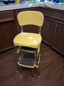Vintage Cosco Stool w/ Retractable Step Stool