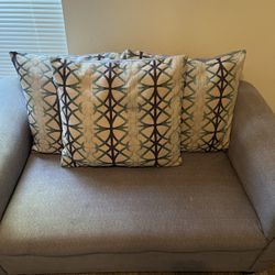 Gray Couch and loveseat
