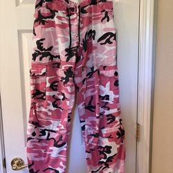 ROTHCO, Pink Camouflage, cargo pants, size: XS