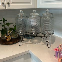 Glass Beverage Dispenser 