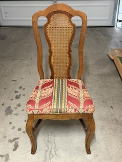 Vintage Cane Back Accent Chair