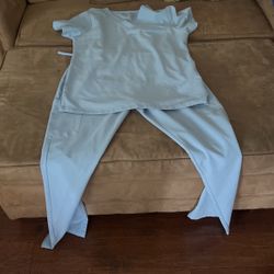 Mandala Scrub Set - Light Blue 