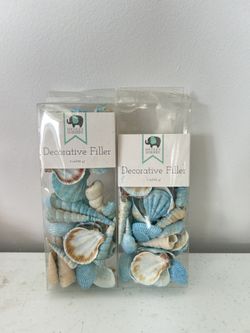 Decorative Filler Natural Sea Shells Dyed Blue