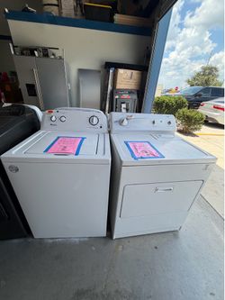 Washer and dryer with warranty