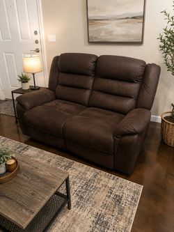 Reclining Leather Loveseat