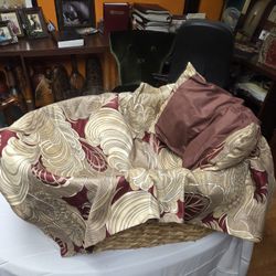 Reversible Bed Spread With Pillow Basket Included Shipping Is Not Included 