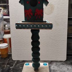 Torquoise Antique Looking Bird House