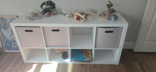 Cubby cabinet shelf organizer