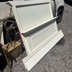 Wooden Bed Frame Headboard Footboard White 