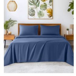 SONORO KATE 100% Egyptian Cotton Sheets - 1200 Thread Count, Luxury & Cooling Hotel Cotton Bed Sheet