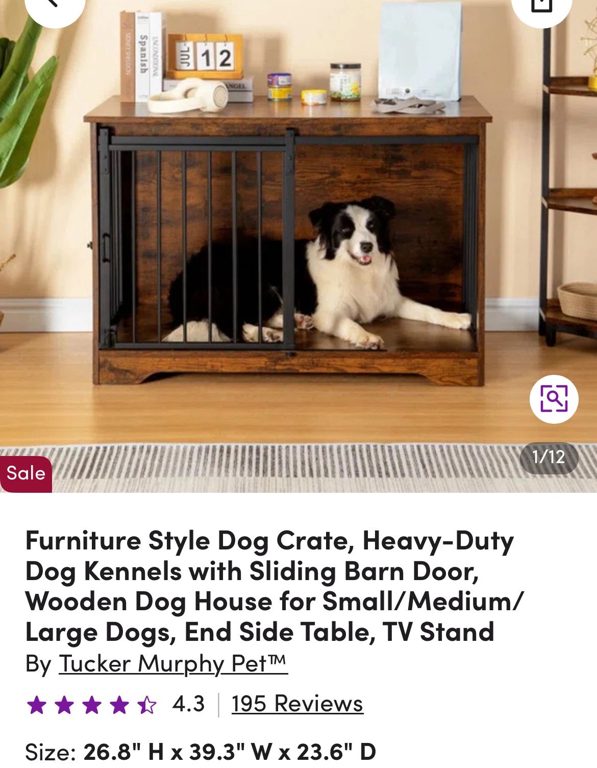 Dog Crate-Furniture Style