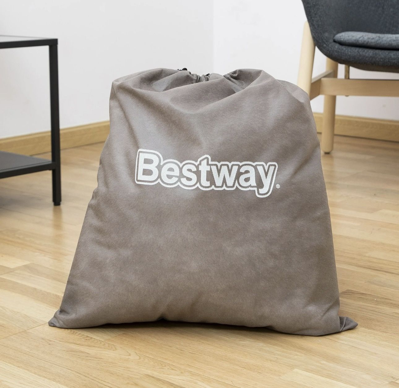 Bestway® Headboard Tritech Airbed Queen 18" with Built-in AC Pump