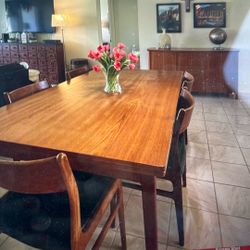 Mid Century modern dining Table And Chair Set