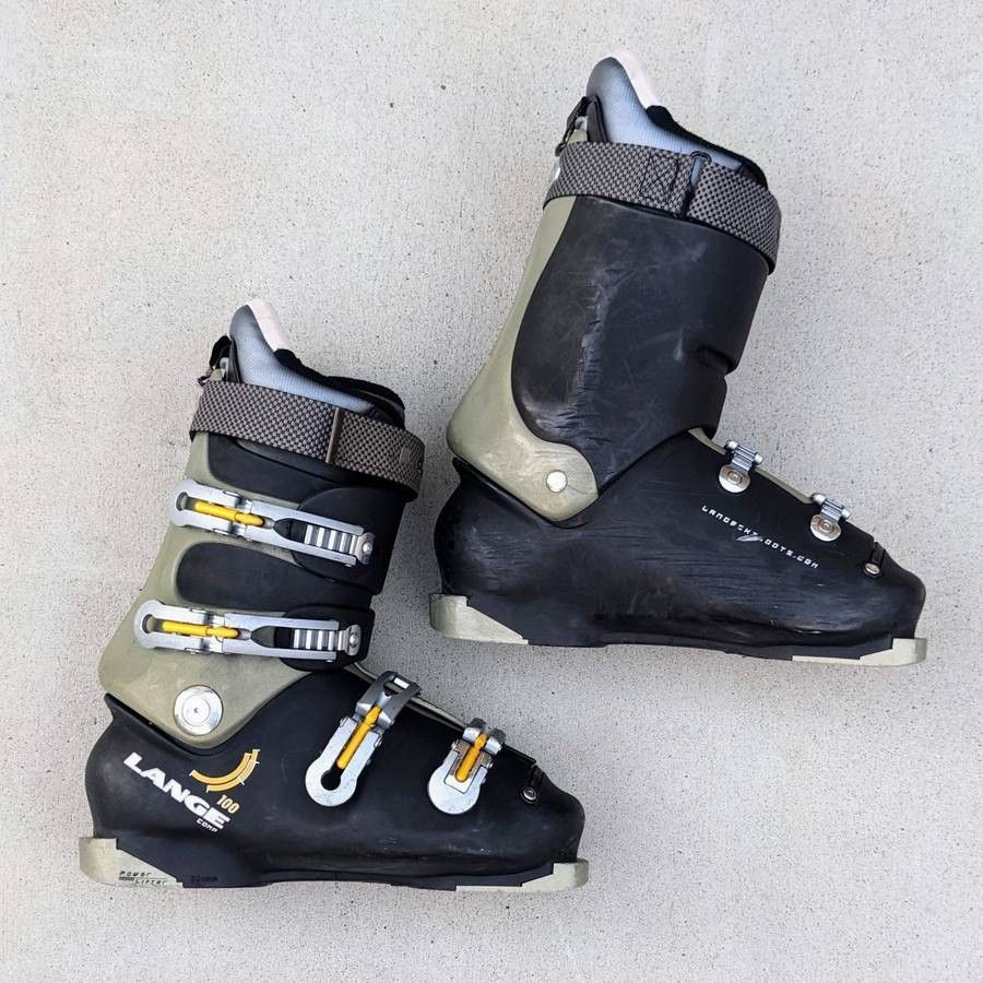 Lange Comp 100 Power Lifter Thermo Performance Fit downhill ski boots size 28.5-29 MP (men's 9.5-10 US)