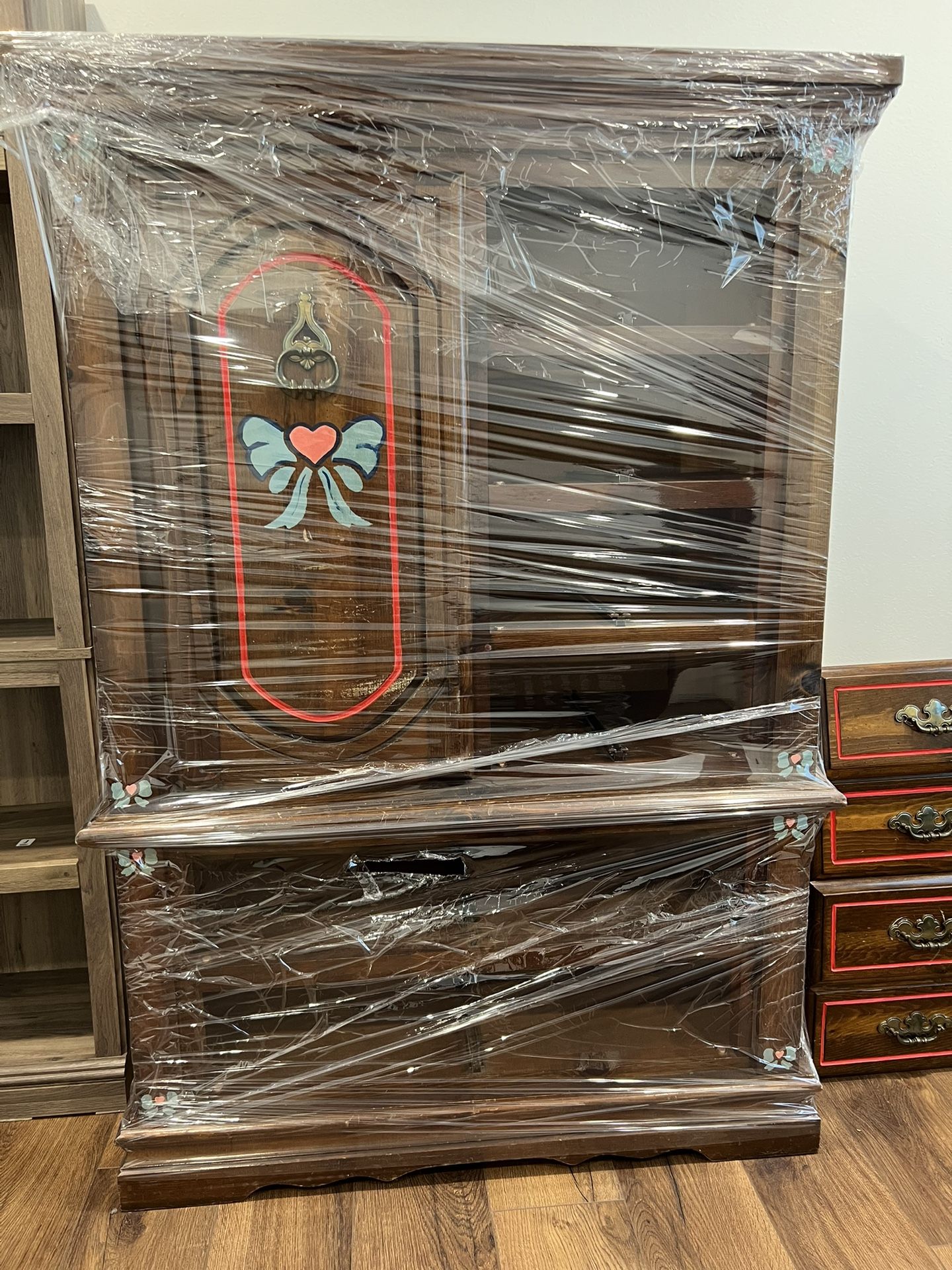 Vintage Wooden Armoire
